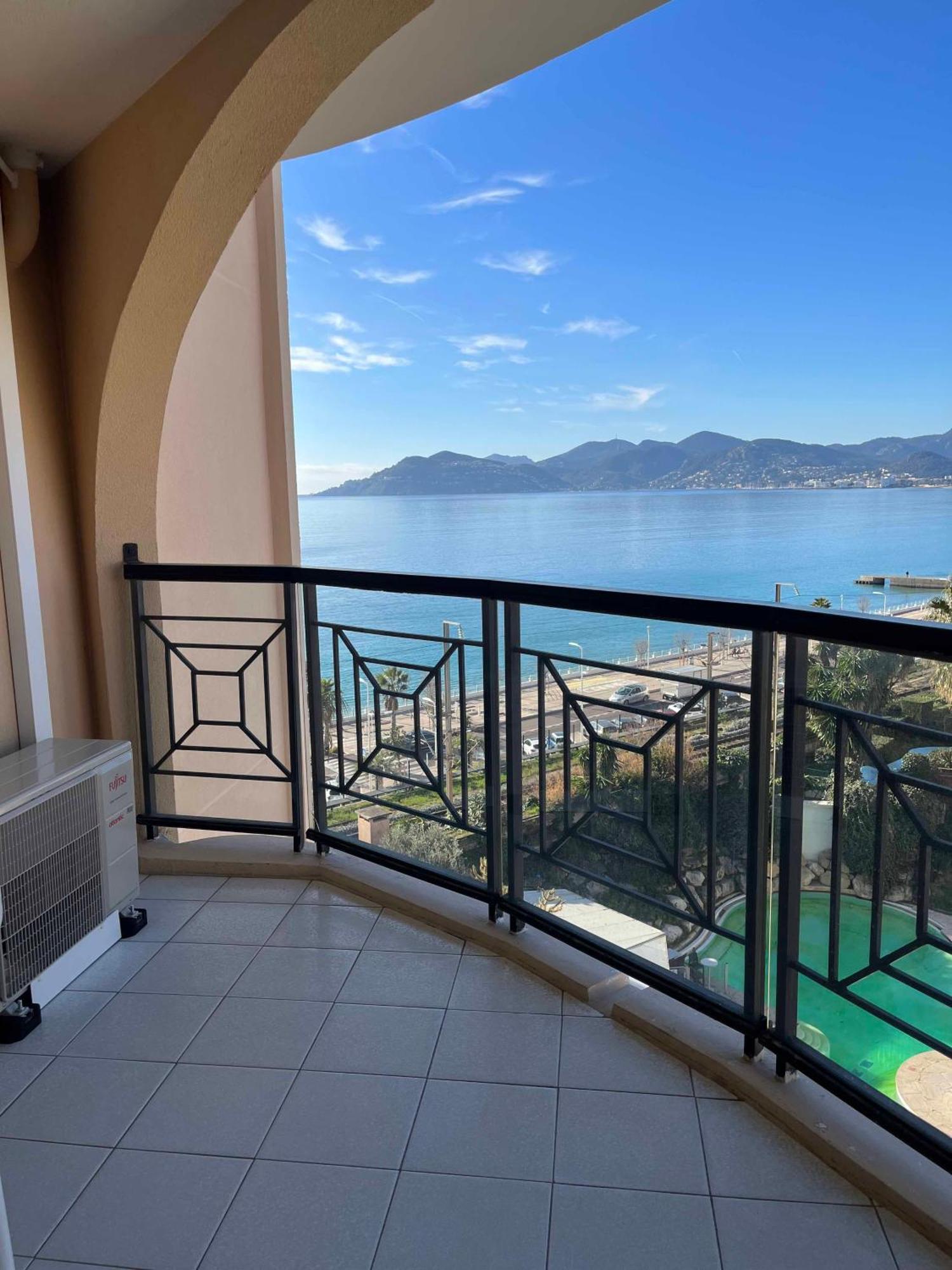 Cannes Apartment With Sea View, Aircondition And Parking Extérieur photo